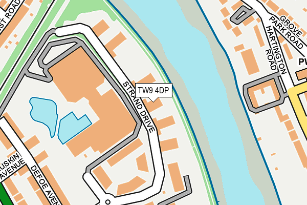 TW9 4DP map - OS OpenMap – Local (Ordnance Survey)