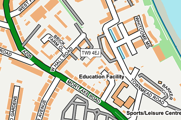 TW9 4EJ map - OS OpenMap – Local (Ordnance Survey)