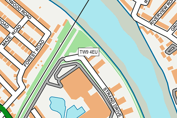 TW9 4EU map - OS OpenMap – Local (Ordnance Survey)