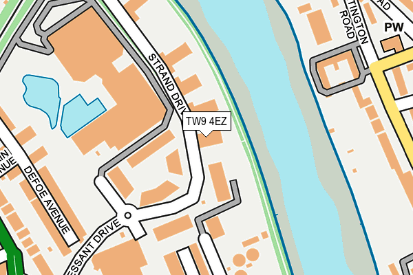TW9 4EZ map - OS OpenMap – Local (Ordnance Survey)