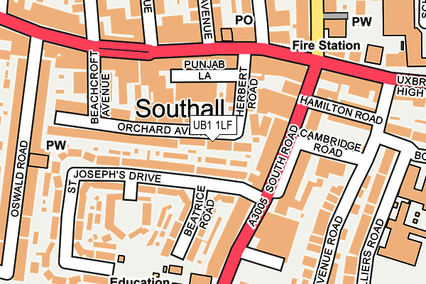 Map of SRI BUILD LTD at local scale