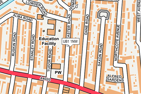 Map of NV CORPORATIONS LTD at local scale