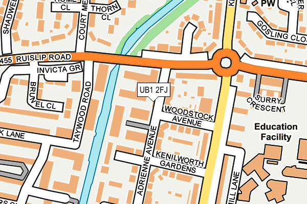 Map of SUPREME FACILITIES LTD at local scale