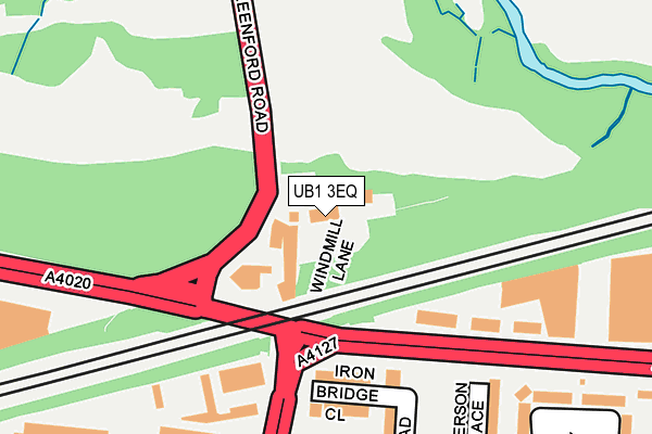 UB1 3EQ map - OS OpenMap – Local (Ordnance Survey)