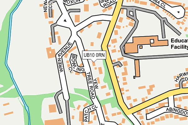UB10 0RN map - OS OpenMap – Local (Ordnance Survey)