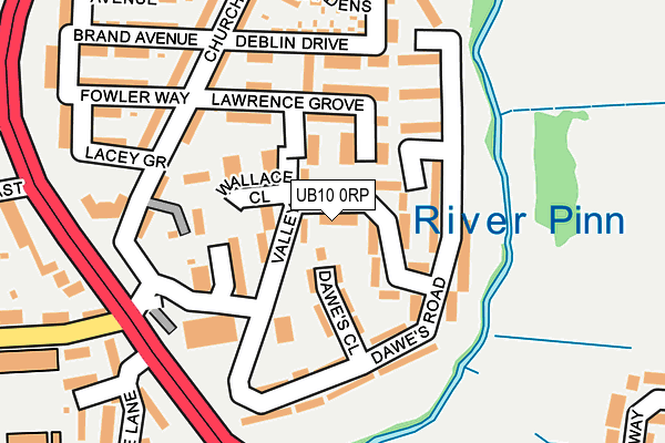 UB10 0RP map - OS OpenMap – Local (Ordnance Survey)