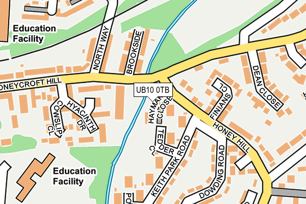 UB10 0TB map - OS OpenMap – Local (Ordnance Survey)