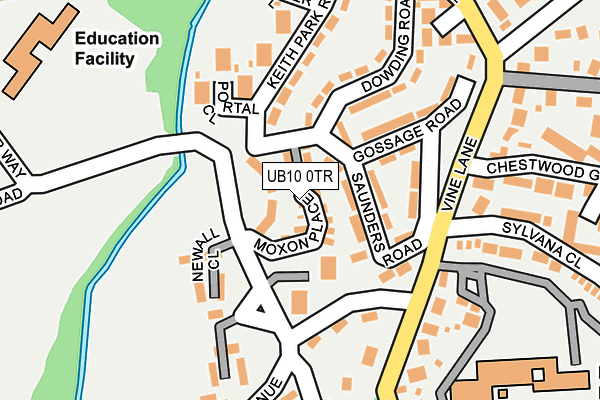 UB10 0TR map - OS OpenMap – Local (Ordnance Survey)