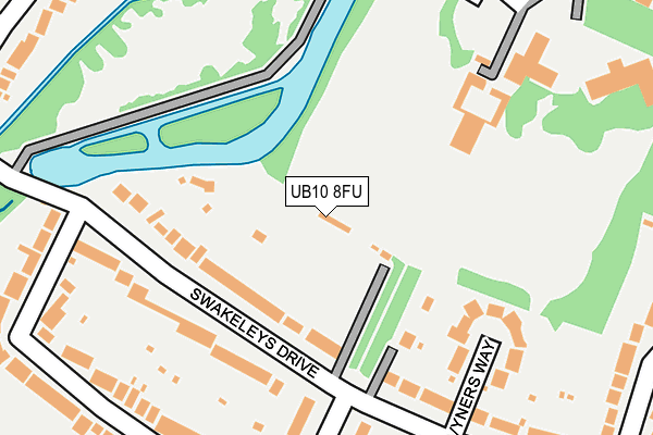 UB10 8FU map - OS OpenMap – Local (Ordnance Survey)