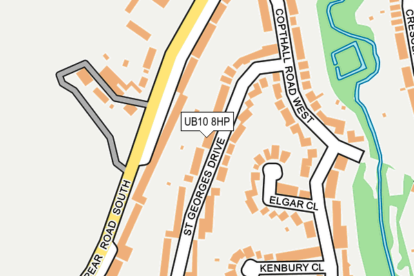 UB10 8HP map - OS OpenMap – Local (Ordnance Survey)