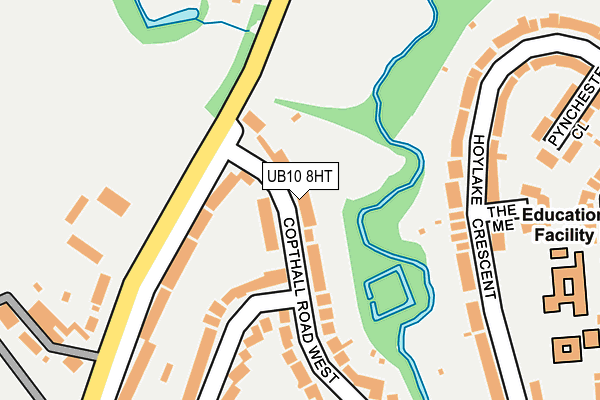 UB10 8HT map - OS OpenMap – Local (Ordnance Survey)