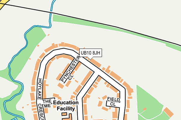 UB10 8JH map - OS OpenMap – Local (Ordnance Survey)
