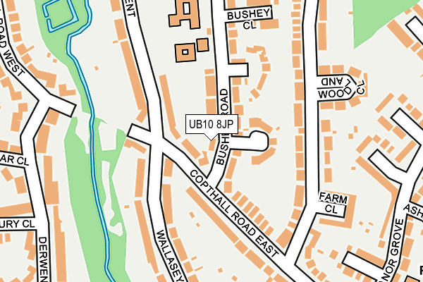 UB10 8JP map - OS OpenMap – Local (Ordnance Survey)