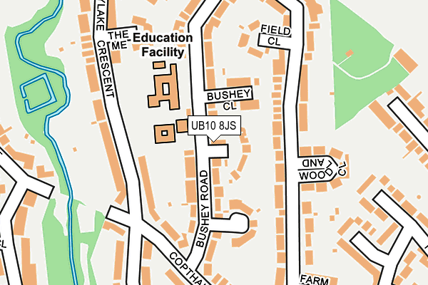 UB10 8JS map - OS OpenMap – Local (Ordnance Survey)