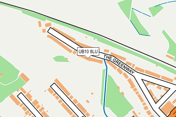 UB10 8LU map - OS OpenMap – Local (Ordnance Survey)