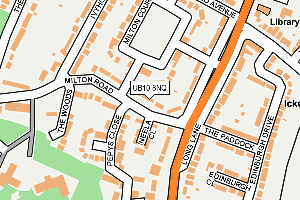 UB10 8NQ map - OS OpenMap – Local (Ordnance Survey)