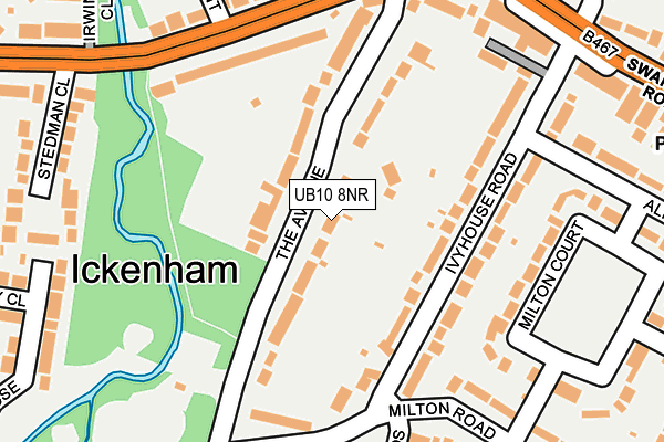 UB10 8NR map - OS OpenMap – Local (Ordnance Survey)