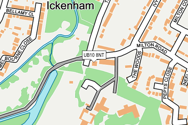 UB10 8NT map - OS OpenMap – Local (Ordnance Survey)