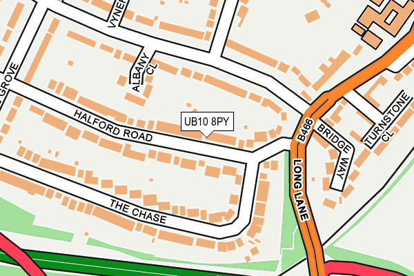 Map of GALCROSS PROPERTIES LIMITED at local scale