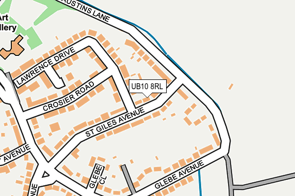 UB10 8RL map - OS OpenMap – Local (Ordnance Survey)