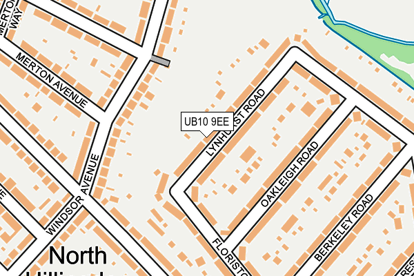 UB10 9EE map - OS OpenMap – Local (Ordnance Survey)