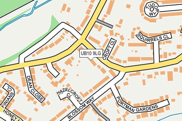 UB10 9LG map - OS OpenMap – Local (Ordnance Survey)