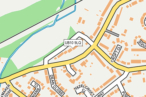 UB10 9LQ map - OS OpenMap – Local (Ordnance Survey)