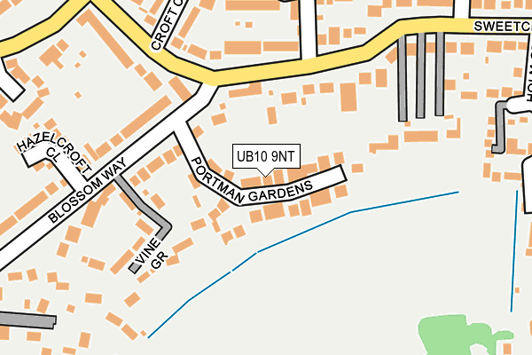 UB10 9NT map - OS OpenMap – Local (Ordnance Survey)