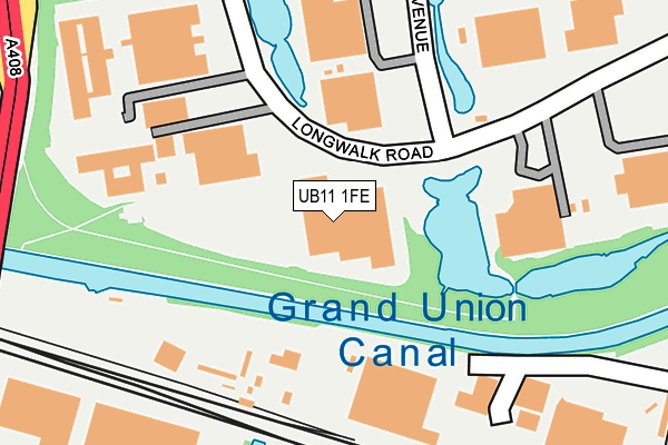 UB11 1FE map - OS OpenMap – Local (Ordnance Survey)