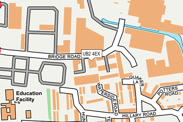 UB2 4EX map - OS OpenMap – Local (Ordnance Survey)