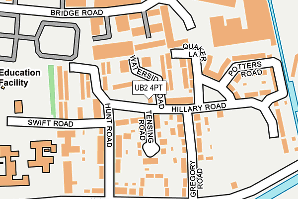 UB2 4PT map - OS OpenMap – Local (Ordnance Survey)