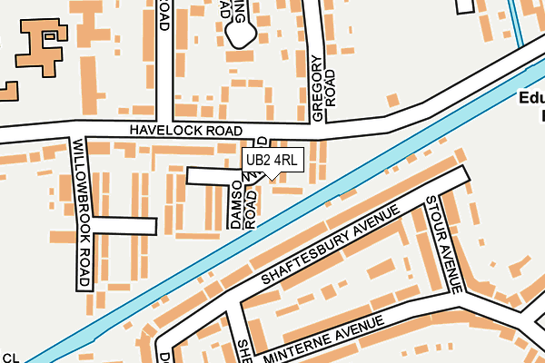 UB2 4RL map - OS OpenMap – Local (Ordnance Survey)