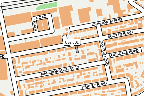 UB2 5DL map - OS OpenMap – Local (Ordnance Survey)