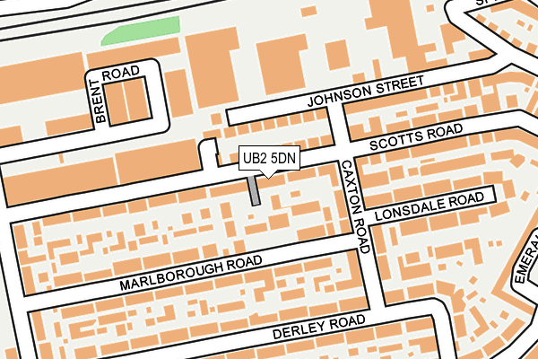 UB2 5DN map - OS OpenMap – Local (Ordnance Survey)