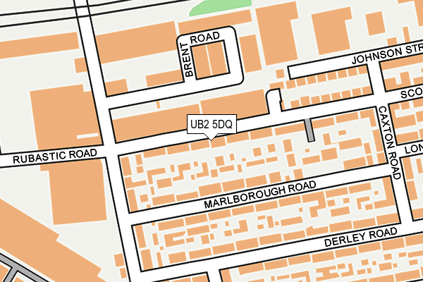 UB2 5DQ map - OS OpenMap – Local (Ordnance Survey)