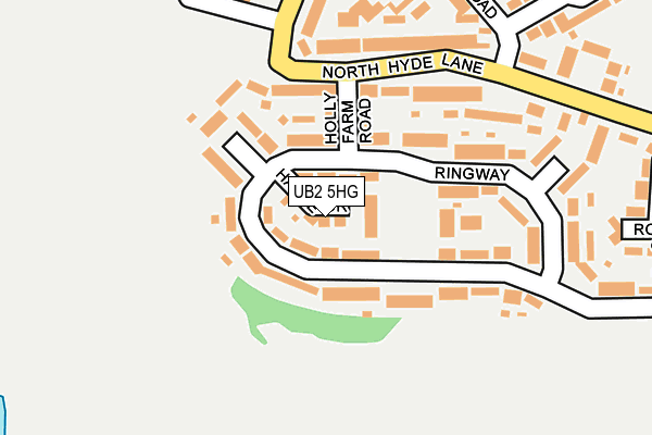 UB2 5HG map - OS OpenMap – Local (Ordnance Survey)