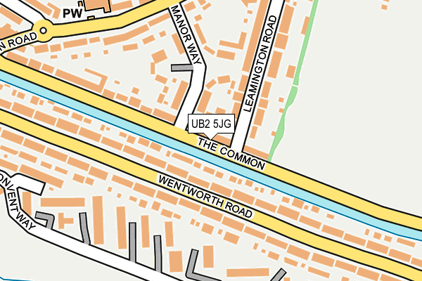 UB2 5JG map - OS OpenMap – Local (Ordnance Survey)