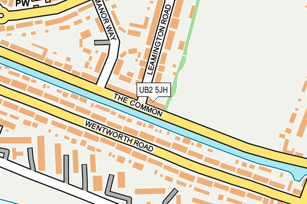 UB2 5JH map - OS OpenMap – Local (Ordnance Survey)