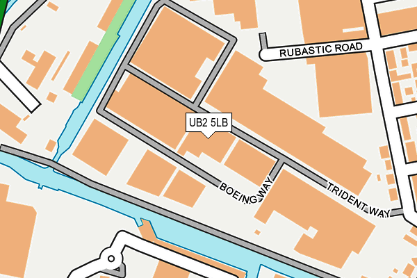 UB2 5LB map - OS OpenMap – Local (Ordnance Survey)