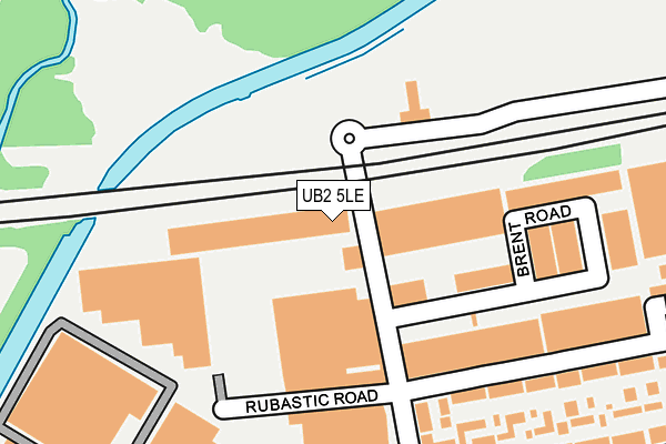 UB2 5LE map - OS OpenMap – Local (Ordnance Survey)