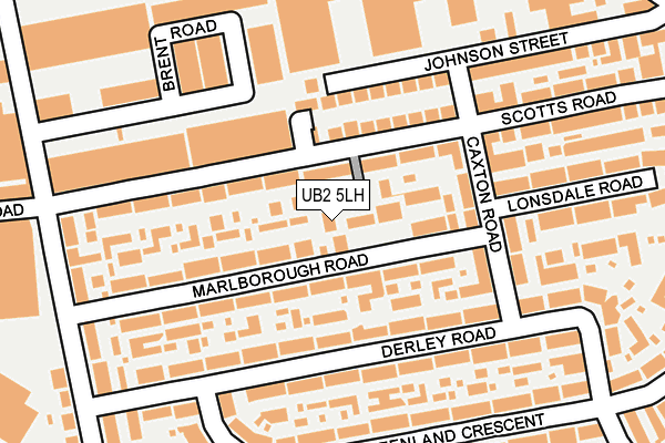 UB2 5LH map - OS OpenMap – Local (Ordnance Survey)