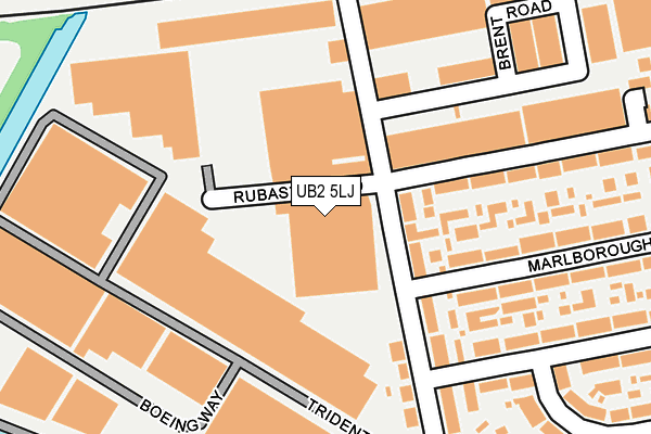 UB2 5LJ map - OS OpenMap – Local (Ordnance Survey)