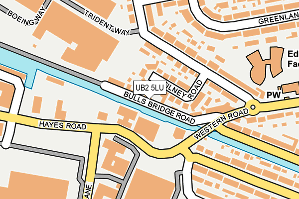 UB2 5LU map - OS OpenMap – Local (Ordnance Survey)