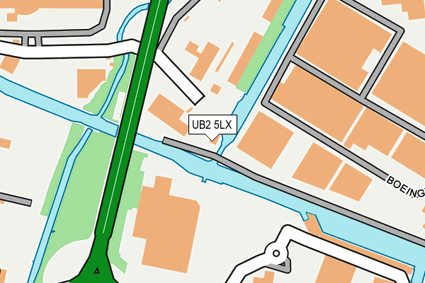UB2 5LX map - OS OpenMap – Local (Ordnance Survey)