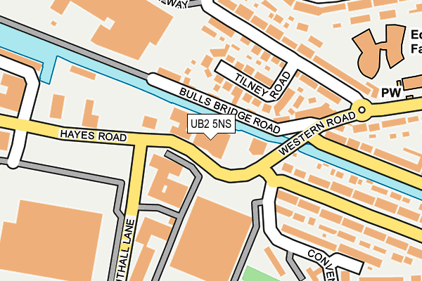 UB2 5NS map - OS OpenMap – Local (Ordnance Survey)