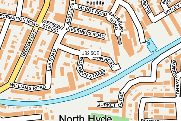 UB2 5QE map - OS OpenMap – Local (Ordnance Survey)