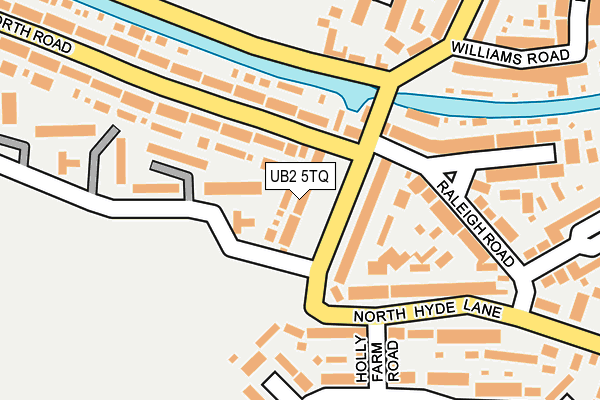 UB2 5TQ map - OS OpenMap – Local (Ordnance Survey)