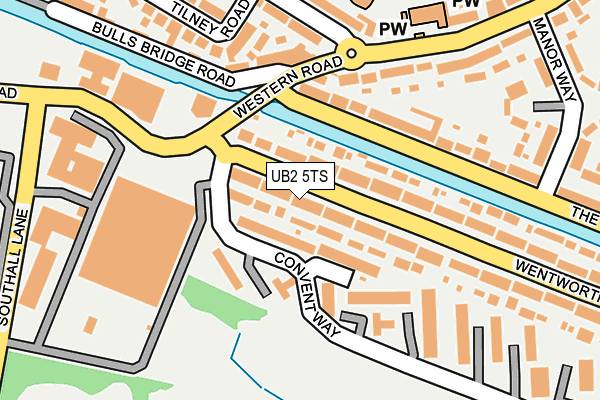 UB2 5TS map - OS OpenMap – Local (Ordnance Survey)
