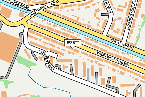 UB2 5TT map - OS OpenMap – Local (Ordnance Survey)