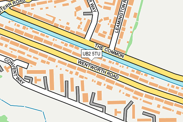 UB2 5TU map - OS OpenMap – Local (Ordnance Survey)